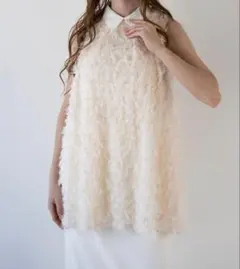 acka. lame fringe puff dress - メルカリ