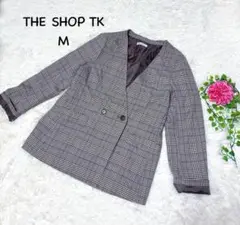 3702 THE SHOP TK【M】グレンチェック テーラードジャケット　美品