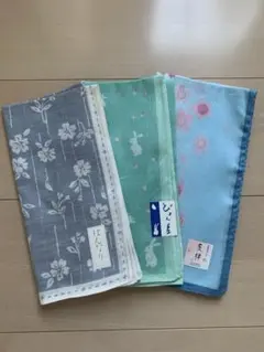 新品未使用★和柄ハンカチ3枚セット和装着物小物