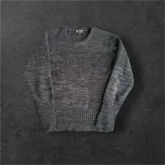 MKミッシェルクラン　ニット　長袖　パターン　柄　ボーダー　チェック　古着