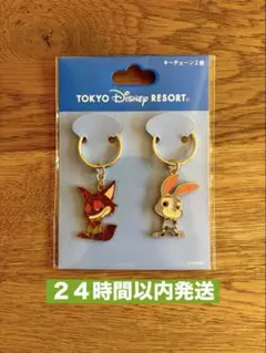 新品　キーチェーン　２個セット　ズートピア　ディズニーリゾート