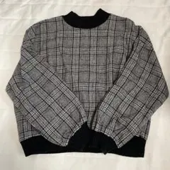 INGNI チェック柄ニットセーター 長袖