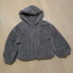 レイカズン フェイクラビットファー　ボリュームフードパーカー