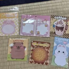 動物デザインメモ帳セット 6種類