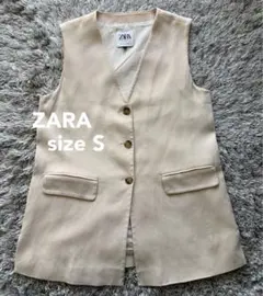ZARA ジレ　ベスト　サイズS