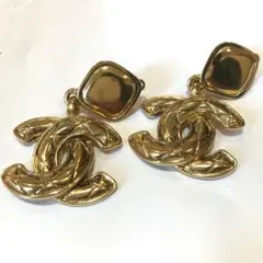 CHANEL ココマーク ティアドロップ型 ヴィンテージイヤリング 1996年製 