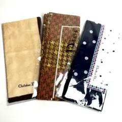 未使用✴︎Dior/クリスチャンディオール/ハンカチーフ3枚セット/総柄/無地