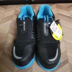 値下げ　Mandon メッシュスニーカー 黒/青