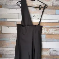 mysty woman サロペット　オールインワン　ワイドパンツ　ワンショルダー