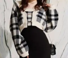 【値下げ】LIP SERVICE マルチパターンアンサンブルニット