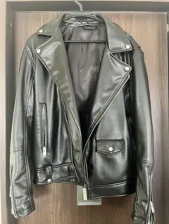 ZARA レザーライダースジャケットМ ブラック