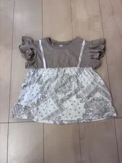 半袖チュニック　110サイズ（ベージュ色）