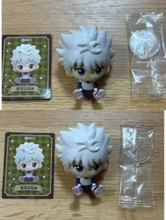 HUNTER×HUNTER　お座りシリーズ　フィギュア　中国　キルア　2個セットのサムネイル