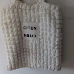 CITEN ホワイト トートバッグ　シテン手提げバッグ　大容量バッグ