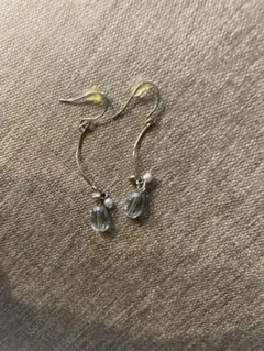 クリスタルビーズ フックピアス