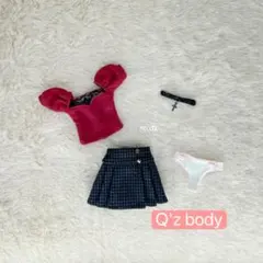 JANAYA ハンドメイド　AAzone Q‘z body服　赤色洋服4点セット