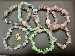 天然石 さざれブレスレット 1500円均一