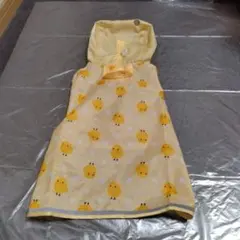 犬用 レインコート ひよこ柄 黄色