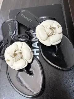CHANEL シャネル カメリア サンダル ビーチサンダル - メルカリ