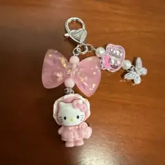 キティ リボン付きストラップ