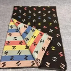 【未使用】CHANEL ロゴマフラー ノベルティ org.jpg