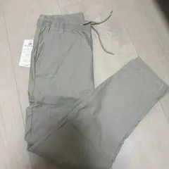ベージュ チノパン ウエストゴム