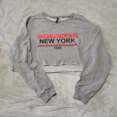 H&M NEW YORK 1998 クロップドTシャツ M