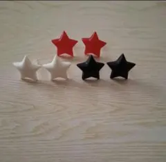【まとめ売り】星型 (大きめ)ピアス 3色セット