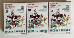 チェキ用フィルム ディズニー ミッキー&フレンズ 10枚入り3個