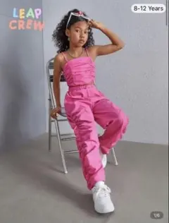 シーイン　ピンクセットアップkids ダンス