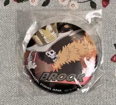ワンピース　ユニバ　缶バッジ　ブルック　①