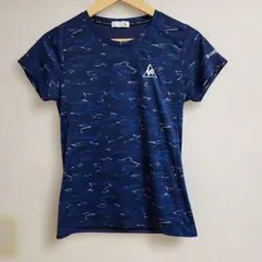 le coq sportif レディース テニス 半袖Tシャツ M ネイビーのサムネイル