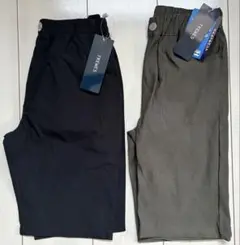 新品　140cm 男の子　ハーフパンツ　2本セット　黒　カーキ