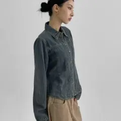 デニムシャツ M