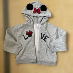 baby GAP ミニーマウス パーカー 110グレー