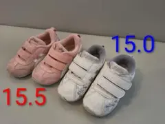 アシックス　子供シューズ 15.0cm 15.5cm　2足セット　ミニーマウス