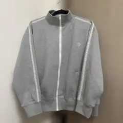 グレー　ジャージ　ジッパー　ホワイトのサムネイル
