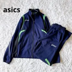 アシックス トレーニング セットアップ ジャージ XL ネイビー 未使用