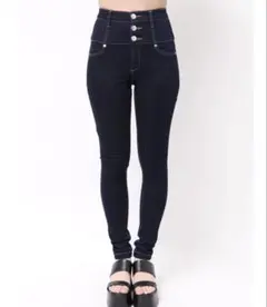 エモダ　ELDER/NUDE ハイウエストスキニーデニム　Sサイズ　極美品