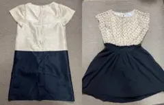 ロペ ピクニック/クチュール ブローチ 半袖ワンピース 2点セット サイズ38