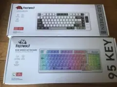 FREEWOLF ゲーミングキーボード消音　2台セット　有線専用＋無線専用