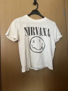 NIRVANA スミリー顔プリント 半袖TシャツH&M