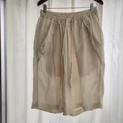 TROVEクリーム色ショートパンツ ゴムウエストのサムネイル