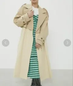 LAGUA GEM BIG COLLAR LOOSE TRENCH