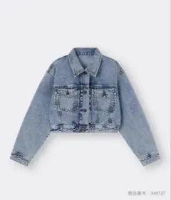 GU デニムクロップドジャケット