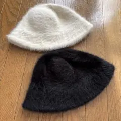 ファー　バケットハット　2点セット