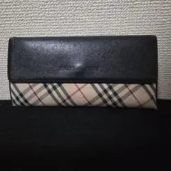 BURBERRY　バーバリー　サフィアーノレザー　ノバチェック 長財布　正規品