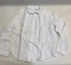 ユニクロ　120 丸襟　長袖ブラウス