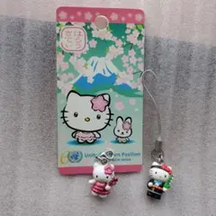 ご当地キティ　愛知万博 さくら ファスナーマスコット