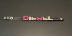 DIESEL ブレスレット ロゴ　レザー　バングル　希少　レアのサムネイル
